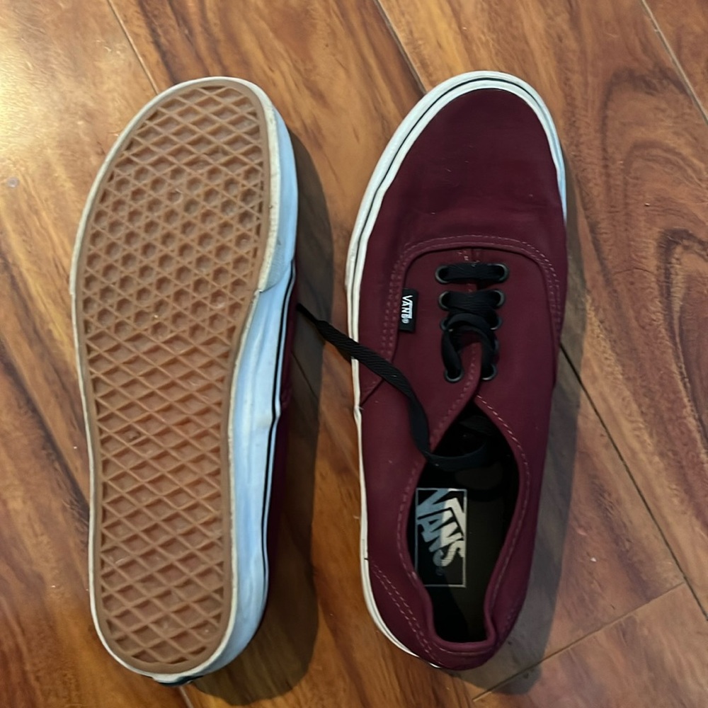 Unisex Maroon Vans Never Worn. Too Big